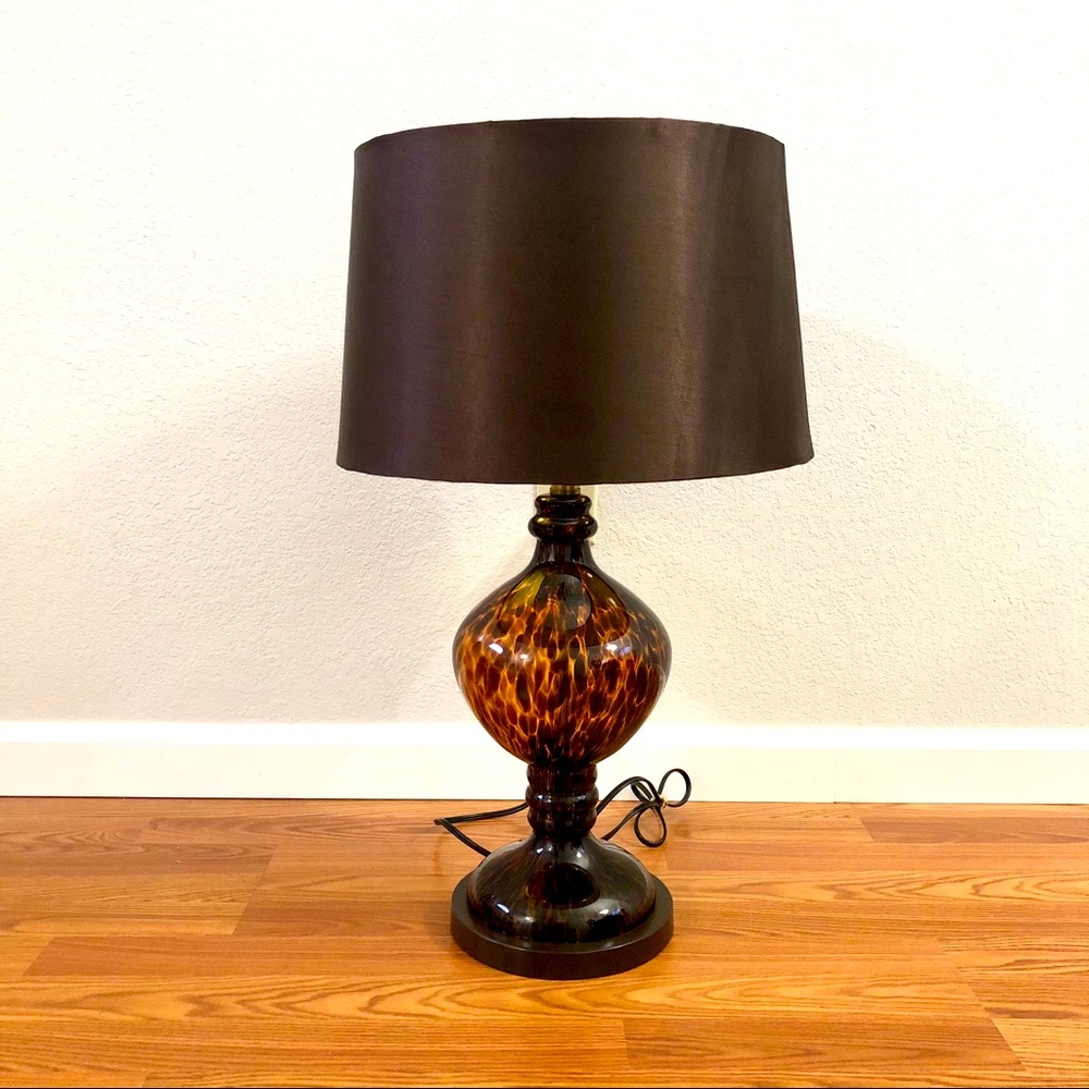 Mid Century Glass Table Lamp by Surya Belgrave
